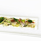 真鯛と筍のカルパッチョ仕立て