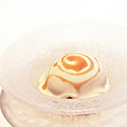 白桃の瞬間コンポート　リコッタソース