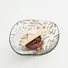 いちぢくのソルベ　リコッタチーズのカンノーロ添え