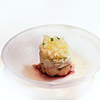 梨のマリネとゴルゴンゾーラジェラート